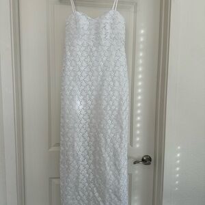 Lilly Pulitzer White Floral Lace Dress